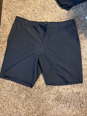 Banana Republic Men's Navy Flat-Front Shorts